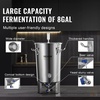 image:imageVEVOR Pressure Fermenter 15 PSI 8 Gal30L AllinOne Stainless Steel Conical Secondary Fermentation Bucket for Wine Beer Brewing Equipment8 GalFermenter10