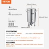 image:imageVEVOR Pressure Fermenter 15 PSI 8 Gal30L AllinOne Stainless Steel Conical Secondary Fermentation Bucket for Wine Beer Brewing Equipment8 GalFermenter10