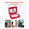 image:imageVEVOR Professional 500Piece First Aid Kit  AllHazard Emergency Medical Supplies for Outdoor Home amp Car  Durable 600D Nylon Bag420 Pieces