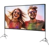 image:imageVEVOR Projector Screen with Stand 120 inch 169 4K 1080 HD Outdoor Movie Screen with Stand WrinkleFree Projection Screen with Tripods and Carry Bag for Home Theater Cinema Backyard Movie NightSixfooted 150