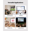 image:imageVEVOR Projector Screen with Stand 120 inch 169 4K 1080 HD Outdoor Movie Screen with Stand WrinkleFree Projection Screen with Tripods and Carry Bag for Home Theater Cinema Backyard Movie NightFlatfooted 80