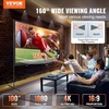 image:imageVEVOR Projector Screen with Stand 120 inch 169 4K 1080 HD Outdoor Movie Screen with Stand WrinkleFree Projection Screen with Tripods and Carry Bag for Home Theater Cinema Backyard Movie NightFlatfooted 100
