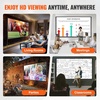 image:imageVEVOR Projector Screen with Stand 120 inch 169 4K 1080 HD Outdoor Movie Screen with Stand WrinkleFree Projection Screen with Tripods and Carry Bag for Home Theater Cinema Backyard Movie NightSixfooted 150