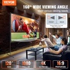 image:imageVEVOR Projector Screen with Stand 120 inch 169 4K 1080 HD Outdoor Movie Screen with Stand WrinkleFree Projection Screen with Tripods and Carry Bag for Home Theater Cinema Backyard Movie NightFlatfooted 120