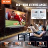 image:imageVEVOR Projector Screen with Stand 120 inch 169 4K 1080 HD Outdoor Movie Screen with Stand WrinkleFree Projection Screen with Tripods and Carry Bag for Home Theater Cinema Backyard Movie NightSixfooted 120