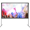 image:imageVEVOR Projector Screen with Stand 120 inch 169 4K 1080 HD Outdoor Movie Screen with Stand WrinkleFree Projection Screen with Tripods and Carry Bag for Home Theater Cinema Backyard Movie NightFlatfooted 120