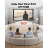 image:imageVEVOR Projector Screen with Stand 120 inch 169 4K 1080 HD Outdoor Movie Screen with Stand WrinkleFree Projection Screen with Tripods and Carry Bag for Home Theater Cinema Backyard Movie NightFlatfooted 80