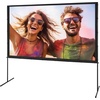 image:imageVEVOR Projector Screen with Stand 120 inch 169 4K 1080 HD Outdoor Movie Screen with Stand WrinkleFree Projection Screen with Tripods and Carry Bag for Home Theater Cinema Backyard Movie NightFlatfooted 100