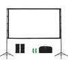 image:imageVEVOR Projector Screen with Stand 120 inch 169 4K 1080 HD Outdoor Movie Screen with Stand WrinkleFree Projection Screen with Tripods and Carry Bag for Home Theater Cinema Backyard Movie NightSixfooted 100