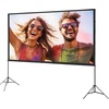 image:imageVEVOR Projector Screen with Stand 120 inch 169 4K 1080 HD Outdoor Movie Screen with Stand WrinkleFree Projection Screen with Tripods and Carry Bag for Home Theater Cinema Backyard Movie NightSixfooted 120