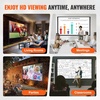 image:imageVEVOR Projector Screen with Stand 120 inch 169 4K 1080 HD Outdoor Movie Screen with Stand WrinkleFree Projection Screen with Tripods and Carry Bag for Home Theater Cinema Backyard Movie NightFlatfooted 120