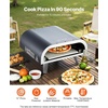 image:imageVEVOR Propane Outdoor Pizza Oven 12 Inch Gas Pizza Maker Portable Pizza Cooker with Thickened PizzaStone Carry Bag 3 Layers PizzaOven for Outside Backyard Patio Camping Black