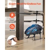image:imageVEVOR RC Helicopter 24GHz Flying Remote Control Helicopter 35 Channel RC Airplane for Kid 16 Mins Flight Time Altitude Hold OneKey TakeoffLanding amp LED Lights Toys for Kids Ages 8 and upBlue  Black