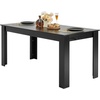 image:imageVEVOR Rectangle Dining Table 63 inch Length Large Wood Tables for 46 Person Modern Dinner Furniture Conference Desk Supporting for 330LBS for Home Kitchen Living Room BlackOnly Table