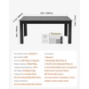 image:imageVEVOR Rectangle Dining Table 63 inch Length Large Wood Tables for 46 Person Modern Dinner Furniture Conference Desk Supporting for 330LBS for Home Kitchen Living Room BlackOnly Table