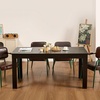 image:imageVEVOR Rectangle Dining Table 63 inch Length Large Wood Tables for 46 Person Modern Dinner Furniture Conference Desk Supporting for 330LBS for Home Kitchen Living Room BlackOnly Table