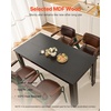 image:imageVEVOR Rectangle Dining Table 63 inch Length Large Wood Tables for 46 Person Modern Dinner Furniture Conference Desk Supporting for 330LBS for Home Kitchen Living Room BlackOnly Table