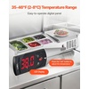 image:imageVEVOR Refrigerated Condiment Prep Station 150 W Countertop Refrigerated Condiment Station with Eight 16 Pans 304 Stainless Body and PC Lid Sandwich Prep Table for Restaurant amp Food StallNew Stainless 40 in