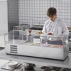 image:imageVEVOR Refrigerated Condiment Prep Station 150 W Countertop Refrigerated Condiment Station with Eight 16 Pans 304 Stainless Body and PC Lid Sandwich Prep Table for Restaurant amp Food StallOriginal Glass 55 in