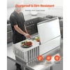 image:imageVEVOR Refrigerated Condiment Prep Station 150 W Countertop Refrigerated Condiment Station with Eight 16 Pans 304 Stainless Body and PC Lid Sandwich Prep Table for Restaurant amp Food StallNew Stainless 40 in
