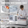 image:imageVEVOR Refrigerated Condiment Prep Station 150 W Countertop Refrigerated Condiment Station with Eight 16 Pans 304 Stainless Body and PC Lid Sandwich Prep Table for Restaurant amp Food StallOriginal Glass 55 in