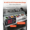 image:imageVEVOR Refrigerated Condiment Prep Station 150 W Countertop Refrigerated Condiment Station with Eight 16 Pans 304 Stainless Body and PC Lid Sandwich Prep Table for Restaurant amp Food StallNew Glass 60 in