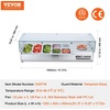 image:imageVEVOR Refrigerated Condiment Prep Station 150 W Countertop Refrigerated Condiment Station with Eight 16 Pans 304 Stainless Body and PC Lid Sandwich Prep Table for Restaurant amp Food StallOriginal Glass 55 in