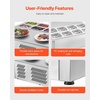 image:imageVEVOR Refrigerated Condiment Prep Station 150 W Countertop Refrigerated Condiment Station with Eight 16 Pans 304 Stainless Body and PC Lid Sandwich Prep Table for Restaurant amp Food StallNew Standard 275 in