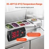 image:imageVEVOR Refrigerated Condiment Prep Station 150 W Countertop Refrigerated Condiment Station with Eight 16 Pans 304 Stainless Body and PC Lid Sandwich Prep Table for Restaurant amp Food StallNew Stainless 48 in