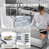 image:imageVEVOR Refrigerated Condiment Prep Station 150 W Countertop Refrigerated Condiment Station with Eight 16 Pans 304 Stainless Body and PC Lid Sandwich Prep Table for Restaurant amp Food StallOriginal Stainless 71 in