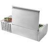 image:imageVEVOR Refrigerated Condiment Prep Station 150 W Countertop Refrigerated Condiment Station with Eight 16 Pans 304 Stainless Body and PC Lid Sandwich Prep Table for Restaurant amp Food StallNew Stainless 40 in