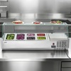 image:imageVEVOR Refrigerated Condiment Prep Station 150 W Countertop Refrigerated Condiment Station with Eight 16 Pans 304 Stainless Body and PC Lid Sandwich Prep Table for Restaurant amp Food StallNew Glass 48 in