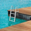 image:imageVEVOR Removable Dock Ladder 4 Steps 350 lbs Load Capacity Pontoon Boat Ladder with 4 Wide Step amp Nonslip Mat for ShipLakePoolMarine BoardingNEW3 Step