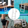 image:imageVEVOR Removable Dock Ladder 4 Steps 350 lbs Load Capacity Pontoon Boat Ladder with 4 Wide Step amp Nonslip Mat for ShipLakePoolMarine BoardingNEW3 Step