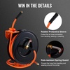 image:imageVEVOR Retractable Air Hose Reel 38 IN x 50 FT Hybrid Air Hose Max 300PSI Air Compressor Hose Reel with 5 ft Lead in CeilingWall Mount Heavy Duty Single Arm Steel ReelOpen Reel