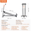 image:imageVEVOR Ride on Lawn Mower Lift Jack 880 Lbs Weight Capacity Telescopic Maintenance Jack with Crank Handle amp Power Tool Handle Foldable Lawn Tractor Lifter for Lawn Mowers and Garden Tractors Black880 Lbs