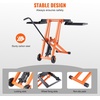 image:imageVEVOR Ride on Lawn Mower Lift Jack 880 Lbs Weight Capacity Telescopic Maintenance Jack with Crank Handle amp Power Tool Handle Foldable Lawn Tractor Lifter for Lawn Mowers and Garden Tractors Black500 Lbs