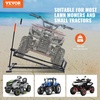 image:imageVEVOR Ride on Lawn Mower Lift Jack 880 Lbs Weight Capacity Telescopic Maintenance Jack with Crank Handle amp Power Tool Handle Foldable Lawn Tractor Lifter for Lawn Mowers and Garden Tractors Black880 Lbs