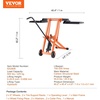 image:imageVEVOR Ride on Lawn Mower Lift Jack 880 Lbs Weight Capacity Telescopic Maintenance Jack with Crank Handle amp Power Tool Handle Foldable Lawn Tractor Lifter for Lawn Mowers and Garden Tractors Black500 Lbs