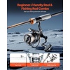 image:imageVEVOR Rod and Fishing Reel Combo65 ft3000 Reel