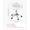 image:imageVEVOR Rolling Stools with Wheels 400 LBS Weight Capacity Adjustable Height Stool with UltraThick Seat Cushion Swivel Stools Chair for Salon Bar Home Office Tatoo Medical Massage BlackWhite