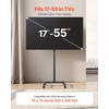 image:imageVEVOR Rolling TV Stand Mobile TV Cart for 1755 Inch Screens Portrait to Landscape Portable TV Stand with Wheels Holds up to 44 lbs for Living Room Bedroom Office Outdoor Max VESA 200x200mm1755
