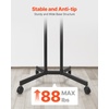 image:imageVEVOR Rolling TV Stand Mobile TV Cart for 1755 Inch Screens Portrait to Landscape Portable TV Stand with Wheels Holds up to 44 lbs for Living Room Bedroom Office Outdoor Max VESA 200x200mm3265