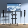 image:imageVEVOR Rolling TV Stand Mobile TV Cart for 1755 Inch Screens Portrait to Landscape Portable TV Stand with Wheels Holds up to 44 lbs for Living Room Bedroom Office Outdoor Max VESA 200x200mm3270