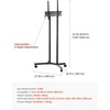 image:imageVEVOR Rolling TV Stand Mobile TV Cart for 1755 Inch Screens Portrait to Landscape Portable TV Stand with Wheels Holds up to 44 lbs for Living Room Bedroom Office Outdoor Max VESA 200x200mm3265