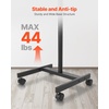 image:imageVEVOR Rolling TV Stand Mobile TV Cart for 1755 Inch Screens Portrait to Landscape Portable TV Stand with Wheels Holds up to 44 lbs for Living Room Bedroom Office Outdoor Max VESA 200x200mm1755