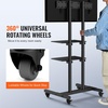 image:imageVEVOR Rolling TV Stand Mobile TV Cart for 1755 Inch Screens Portrait to Landscape Portable TV Stand with Wheels Holds up to 44 lbs for Living Room Bedroom Office Outdoor Max VESA 200x200mm3270