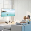 image:imageVEVOR Rolling TV Stand Mobile TV Cart for 1755 Inch Screens Portrait to Landscape Portable TV Stand with Wheels Holds up to 44 lbs for Living Room Bedroom Office Outdoor Max VESA 200x200mm1755