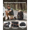 image:imageVEVOR Rolling Tool Backpack 110 lbs Load Capacity 72 Pockets Heavy Duty Roller Tool Bag on Wheels Adjustable Telescoping Handle amp Stable Base Toolbag Organizers for Construction Mechanic72 Pockets  Rolling
