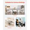 image:imageVEVOR Round Dining Table 47 inch Wood Table for 46 Person Modern Circle Dinner Furniture Leisure Tables with Storage Shelf and Metal Legs for Home Kitchen Living Room Grey Only Table47inch